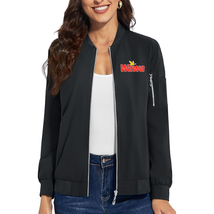 Women's  Wawa Gas Station Premium Bomber Jacket Outerwear